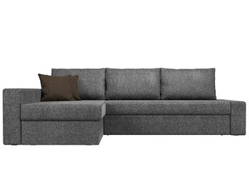 Угловой диван для гостиной Версаль, Серый/Коричневый (рогожка) в Шахтах - предосмотр 1