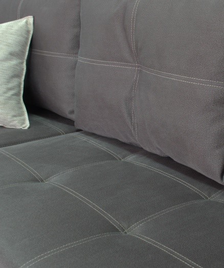 Угловой диван Fashion soft 210 (Uno grey + Brix latte) в Шахтах - изображение 4