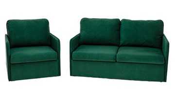 Комплект мебели Амира зеленый диван + кресло в Ростове-на-Дону