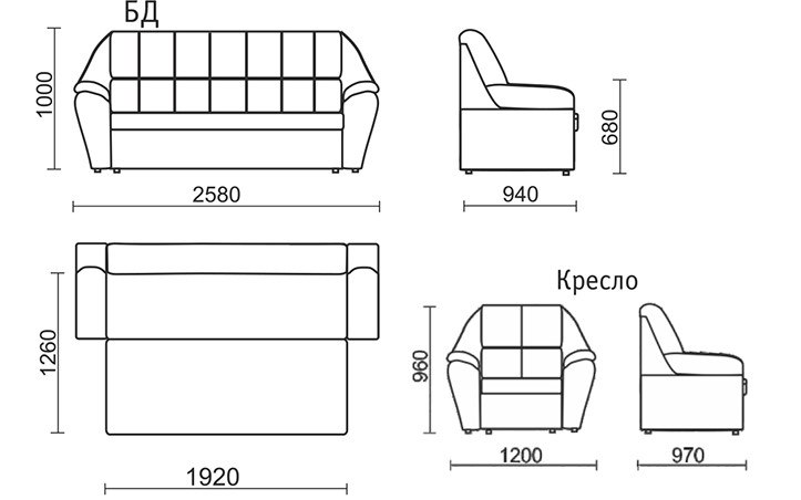 Прямой диван Блистер БД в Ростове-на-Дону - изображение 7