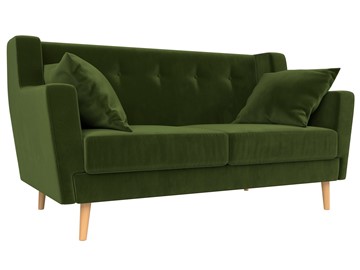 Двухместный диван Брайтон 2, Зеленый (микровельвет) в Шахтах