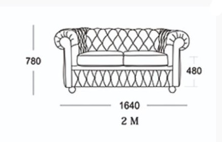 Прямой диван Честер 2М (седафлекс) в Шахтах - изображение 13