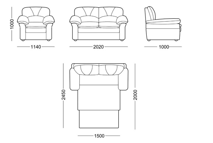 Прямой диван Моника люкс в Шахтах - изображение 7