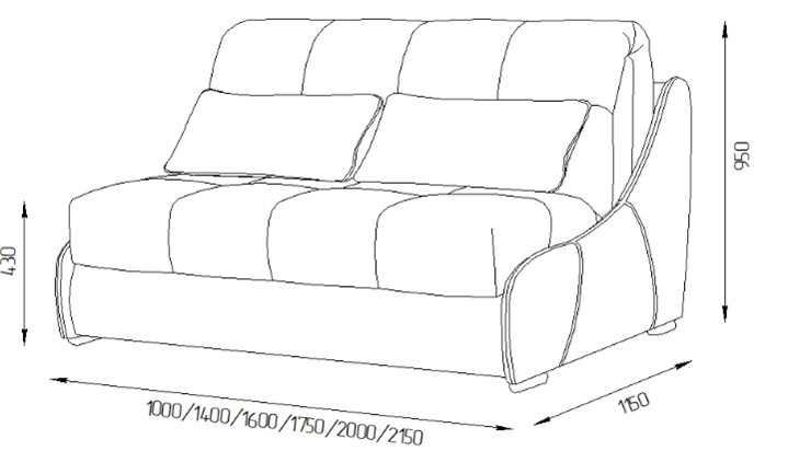 Прямой диван Токио 150 (ППУ) в Шахтах - изображение 11