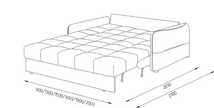 Прямой диван Токио 2 165 (НПБ) в Ростове-на-Дону - изображение 5