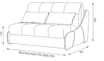 Прямой диван Токио 205 (ППУ) в Таганроге - предосмотр 3