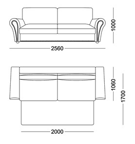 Прямой диван Виктория 3 подушки в Таганроге - предосмотр 4