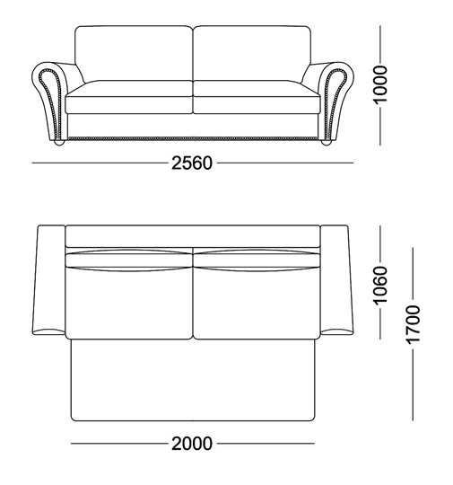 Прямой диван Виктория 3 подушки в Шахтах - изображение 4