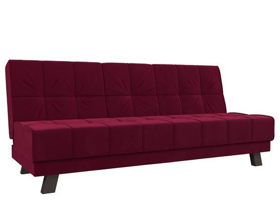 Прямой диван Винсент, Бордовый (микровельвет) в Шахтах - изображение