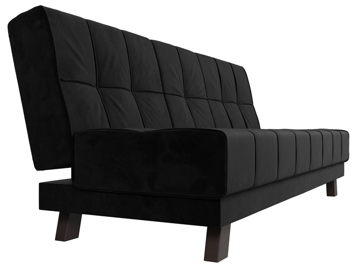 Прямой диван Винсент, Черный (велюр) в Шахтах - изображение 4