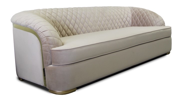 Прямой диван Бурже, с металлическим декором в Шахтах - изображение 4