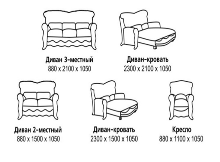 Прямой диван Барокко, ДБ3 в Таганроге - изображение 7