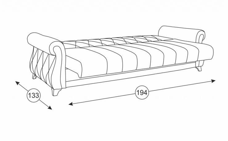 Прямой диван Роуз Арт. ТК 410 в Шахтах - изображение 1