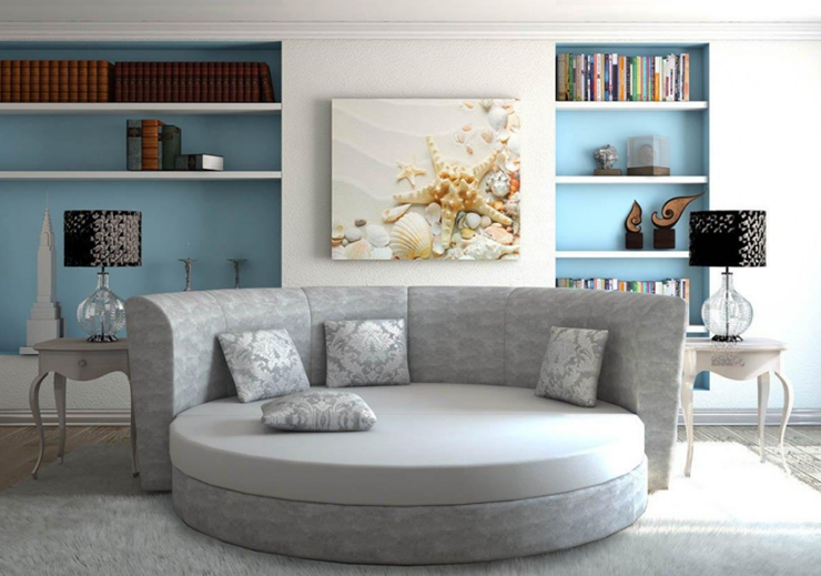 Круглый диван-кровать Смайл в Батайске - изображение 5