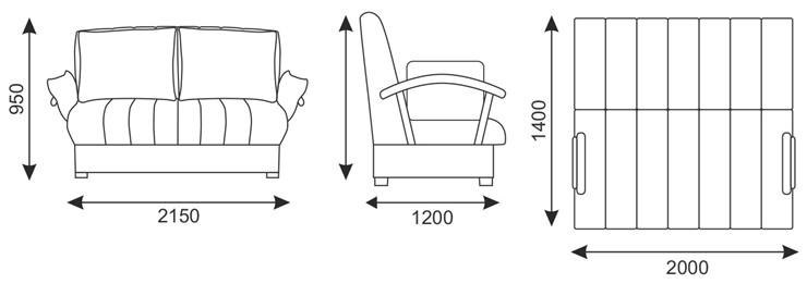 Прямой диван Челси 2 БД (Боннель) в Шахтах - изображение 10