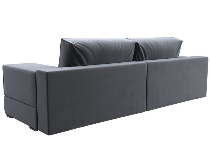 Прямой диван Лига-037, Серый (велюр) в Шахтах - изображение 4