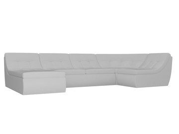 Модульный раскладной диван Холидей, Белый (экокожа) в Шахтах