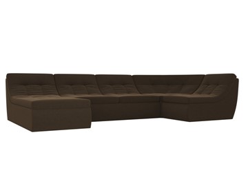 Модульный раскладной диван Холидей, Коричневый (микровельвет) в Шахтах