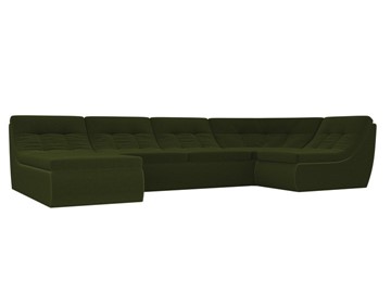 Модульный П-образный диван Холидей, Зеленый (микровельвет) в Шахтах