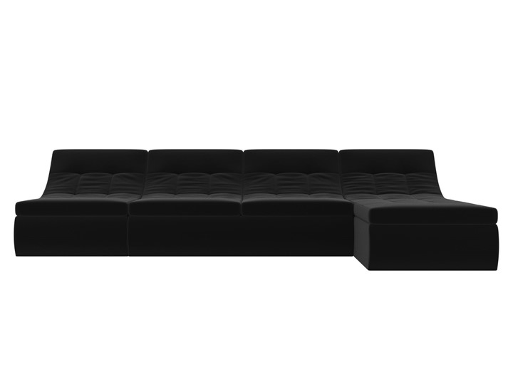 Большой модульный диван Холидей, Черный (микровельвет) в Шахтах - изображение 4