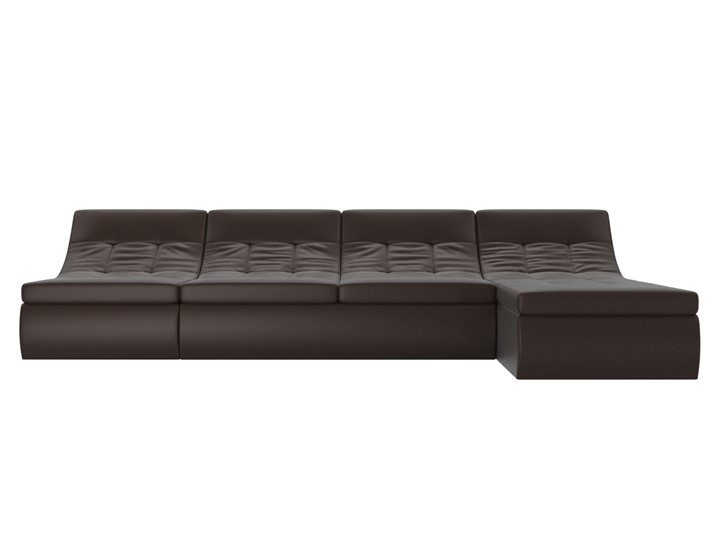 Модульный угловой диван Холидей, Коричневый (экокожа) в Шахтах - изображение 4