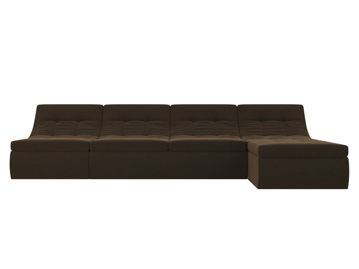 Большой модульный диван Холидей, Коричневый (микровельвет) в Шахтах - изображение 4