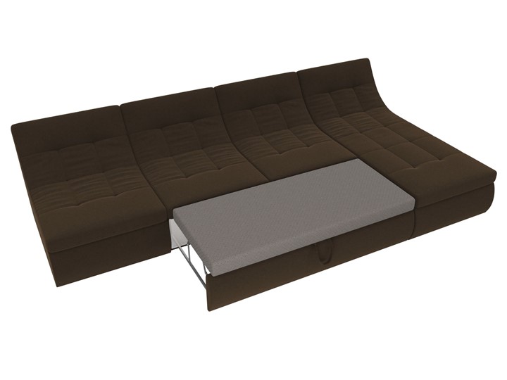 Большой модульный диван Холидей, Коричневый (микровельвет) в Шахтах - изображение 6