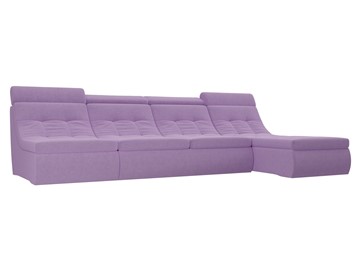 Модульный раскладной диван Холидей люкс, Сиреневый (микровельвет) в Шахтах
