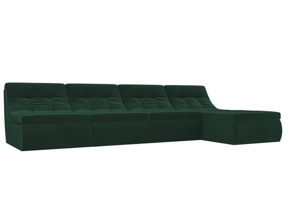 Модульный угловой диван Холидей, Зеленый (велюр) в Шахтах - изображение