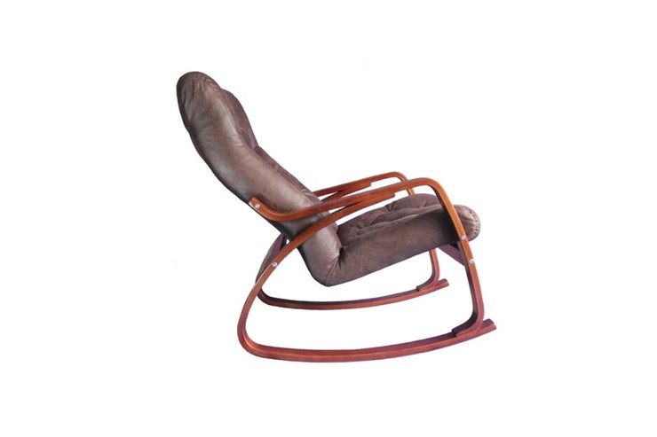 Кресло-качалка Гранд, замша шоколад в Шахтах - изображение 1