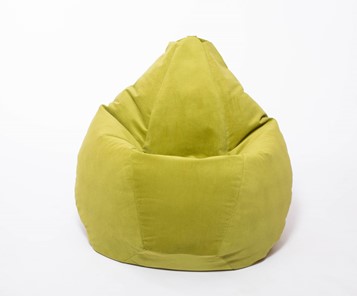 Кресло-мешок Груша малое, велюр однотон, травянное в Шахтах - предосмотр 1