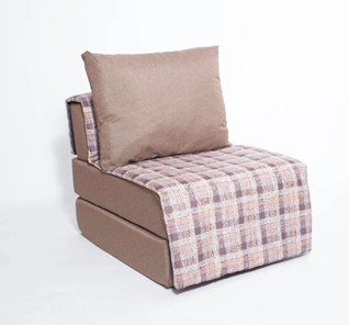 Бескаркасное кресло-кровать Харви, коричневый - квадро беж в Батайске