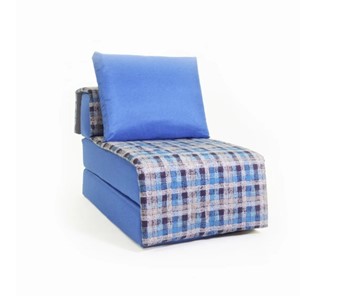 Бескаркасное кресло-кровать Харви, синий - квадро в Батайске