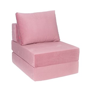 Бескаркасное кресло-кровать Окта, велюр пыльная роза в Шахтах