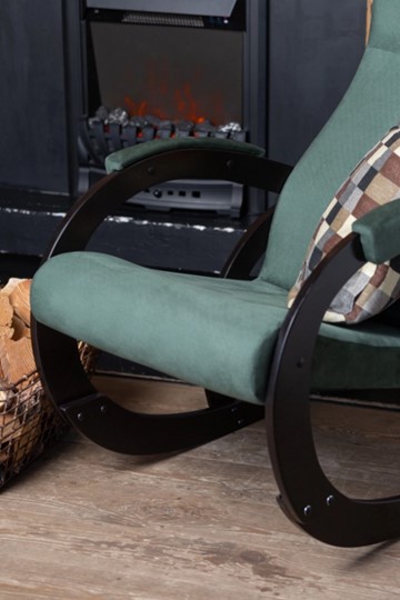 Кресло-качалка в гостиную Корсика, ткань Amigo Green 34-Т-AG в Шахтах - изображение 6
