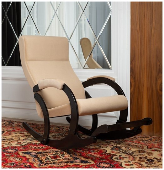 Кресло-качалка в гостиную Марсель, ткань Amigo Beige 33-Т-AB в Батайске - изображение 6