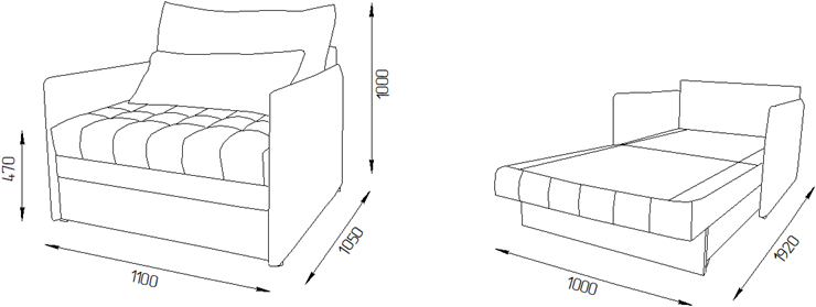 Кресло-кровать Дакота 110 (ППУ) в Шахтах - изображение 11