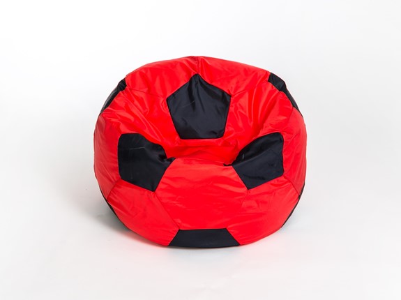Кресло-мешок Мяч большой, красно-черный в Таганроге - изображение