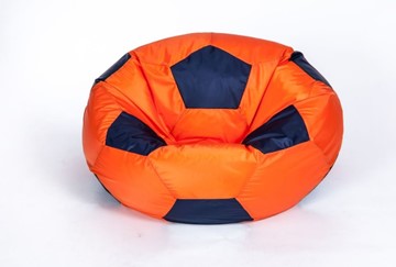 Кресло-мешок Мяч большой, оранжево-черный в Шахтах