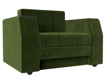 Кресло раскладное Атлантида, Зеленый (Микровельвет) в Шахтах