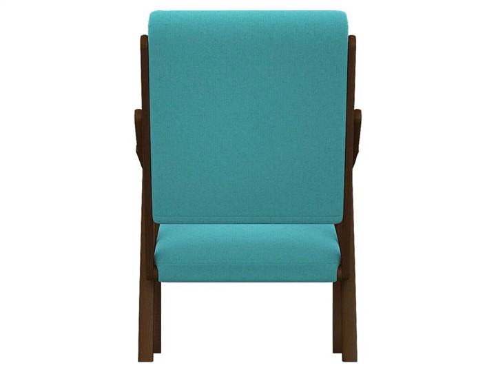 Кресло мягкое Вега 10 ткань бирюза, каркас орех в Шахтах - изображение 4