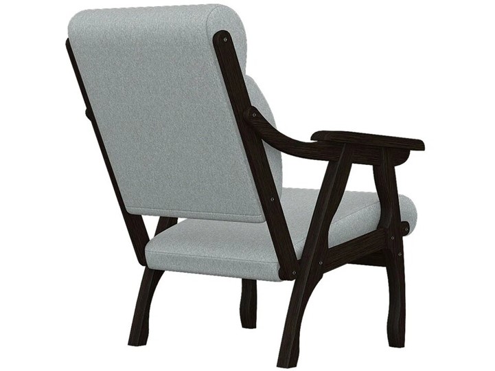 Мягкое кресло Вега 10 ткань серый, каркас венге в Шахтах - изображение 2