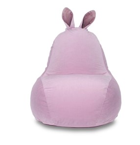 Кресло-игрушка Зайка (короткие уши), розовый в Таганроге