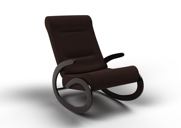 Кресло-качалка Мальта, ткань AMIGo шоколад 10-Т-Ш в Шахтах - изображение