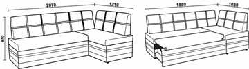 Кухонный диван НЕО КМ-06 ДУ с механизмом в Батайске - предосмотр 5