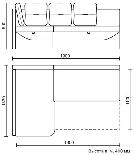 Кухонный угловой диван Яшма 1 ДУ в Шахтах - изображение 8