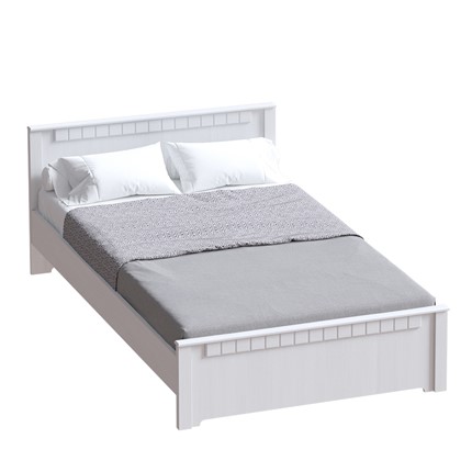 Кровать с основанием Прованс,1600 Бодега белая/Платина премиум в Шахтах - изображение