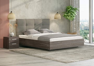 Спальная кровать Victoria (ясень анкор) 160х200 с основанием в Шахтах