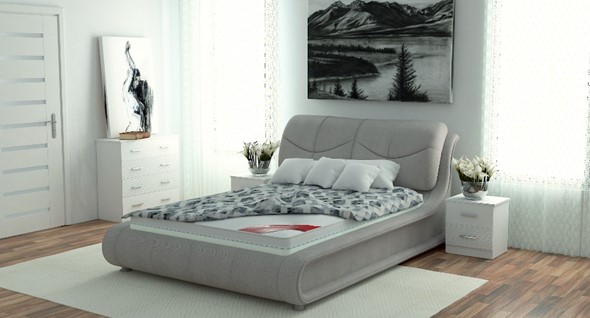 Двуспальная кровать с механизмом Сицилия 180х200 (с коробом) в Шахтах - изображение
