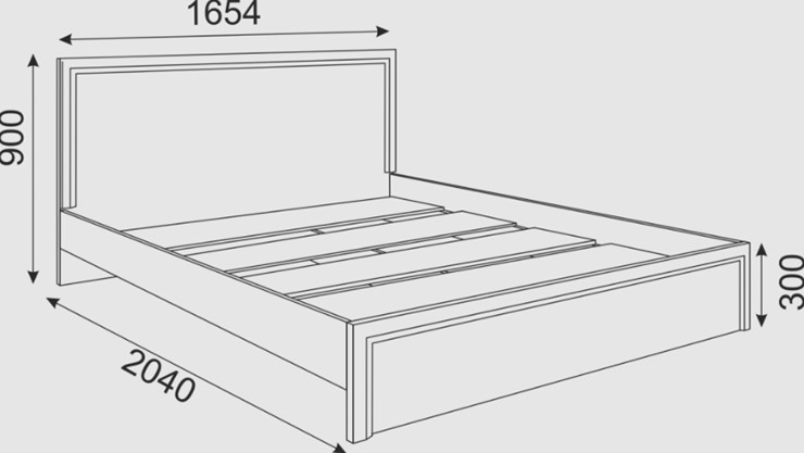 Кровать Беатрис М06 (Орех Гепланкт) в Шахтах - изображение 1